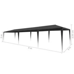 VidaXL Partytent 3x9 M PE Antraciet -Buitenparasols Winkel 19e1f58af5fc4dcbad0cee5e03d63a4e