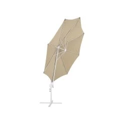 Beliani Cantilever Parasol SAVONA II - Beige Polyester -Buitenparasols Winkel 23926ccb0051436396c24e70edaa13ae