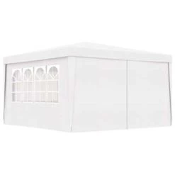 VidaXL Partytent Met Zijwanden Professioneel 90 G/m² 4x4 M Wit -Buitenparasols Winkel 27afceae95454829b581fc9ecf6b2c7f