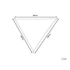 Beliani Schaduwdoek LUKKA - Grijs Polyester -Buitenparasols Winkel 29372ec26a3b4968bce51462cdaf12af