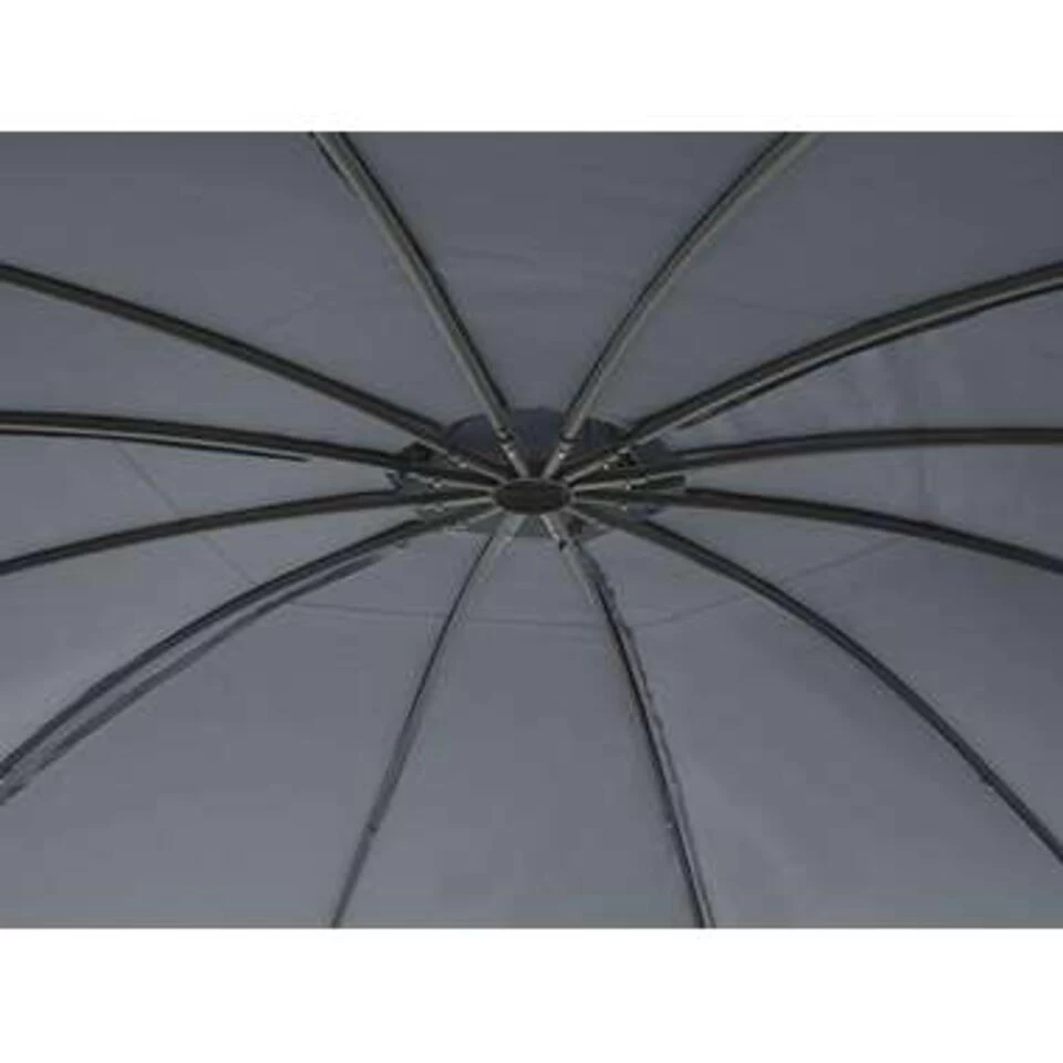 Beliani Tuinpaviljoen SAFARA - Grijs Staal 4 Beliani Tuinpaviljoen SAFARA - Grijs Staal - Afbeelding 2