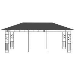 VidaXL Prieel Met Klamboe 6x3x2,73 M Antraciet -Buitenparasols Winkel 417929881ff449159d2a0fa40d2f0d62