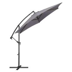 Le Sud Zweefparasol Brava - Antraciet - Ø300 Cm -Buitenparasols Winkel 52304575 0610
