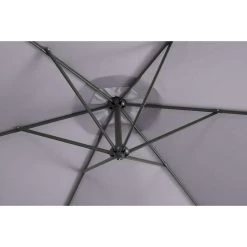 Le Sud Zweefparasol Brava - Antraciet - Ø300 Cm -Buitenparasols Winkel 52304575 9000