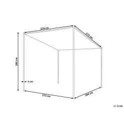 Beliani Tuinpaviljoen VIMINO - Beige Polyester, Staal -Buitenparasols Winkel 55f5e2b8aac24167b4cc75cc6d0cfdf8