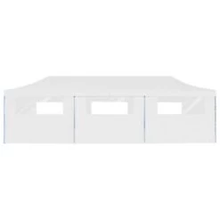 VidaXL Partytent Pop-up Met 8 Zijwanden 3x9 M Wit -Buitenparasols Winkel 62fea1937165444ba59d13e692993e64