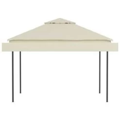 VidaXL Prieel Met Uitschuifbare Daken 180 G/m² 3x3x2,75 M Crème -Buitenparasols Winkel 648faee0c9474dd48bca60fd27a3f190