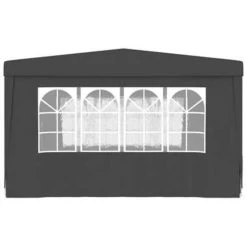 VidaXL Partytent Met Zijwanden Professioneel 90 G/m² 4x4 M Antraciet -Buitenparasols Winkel 659e7aca990a43ffa9066b0020e2e8e9