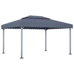 VidaXL Prieel 400x300 Cm Aluminium Antraciet -Buitenparasols Winkel 69489dbf7f6f4e61b212602b546f392a
