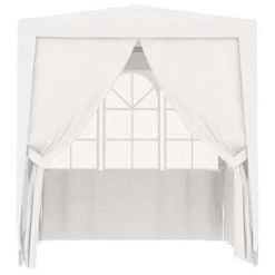 VidaXL Partytent Met Zijwanden Professioneel 90 G/m² 2,5x2,5 M Wit -Buitenparasols Winkel 6e890368d80d4e28b8b5aeebbc75d567