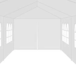 VidaXL Partytent 3x12 M Wit -Buitenparasols Winkel 75d3eb718226438b850774027f32a36f