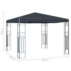 VidaXL Prieel 300x300 Cm Antraciet -Buitenparasols Winkel 77ac09ffde2741ceac5fb98b3dfcc477