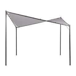 Beliani Tuinpaviljoen AVENTINE - Grijs Polyester, Staal -Buitenparasols Winkel 79eb239778034919a05706d0bc0a5b16