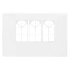 VidaXL Tentwanden Met Raam PE Wit 2 St -Buitenparasols Winkel 7a2df1dced0b44d08468d0f46e1f1e96