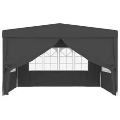 VidaXL Partytent Met Zijwanden Professioneel 90 G/m² 4x4 M Antraciet -Buitenparasols Winkel 7b09d6f12e4a4997b8db688f89487f6d