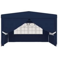 VidaXL Partytent Met Zijwanden Professioneel 90 G/m² 4x4 M Blauw -Buitenparasols Winkel 7e8aea8b9353405fbdd88b87838ddcea