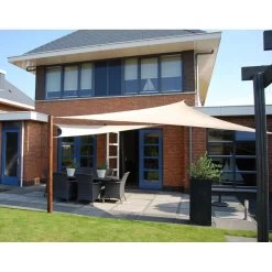 Nesling Coolfit Schaduwdoek 5x5x5 Meter - Gebroken Wit -Buitenparasols Winkel 81003819 9050