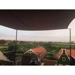 Nesling Dreamsail Schaduwdoek 4x4x4x4 Meter - Grijs -Buitenparasols Winkel 81003842 9050