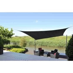 Nesling Dreamsail Schaduwdoek 5x5x5x5 Meter - Grijs -Buitenparasols Winkel 81003844 0101