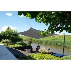 Nesling Dreamsail Schaduwdoek 5x5x5x5 Meter - Grijs -Buitenparasols Winkel 81003844 0102