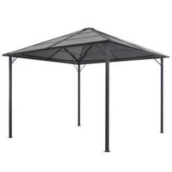 VidaXL Prieel Met Dak 3x3 M Aluminium Zwart 9 VidaXL Prieel Met Dak 3x3 M Aluminium Zwart -Buitenparasols Winkel 8db17d8a34934639b32225559009d1b6