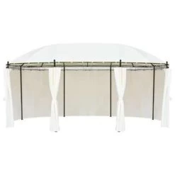 VidaXL Prieel 530x350x265 Cm Crèmewit 8 VidaXL Prieel 530x350x265 Cm Crèmewit -Buitenparasols Winkel 8ede8db75cb94f34a1734bc5d75e498c