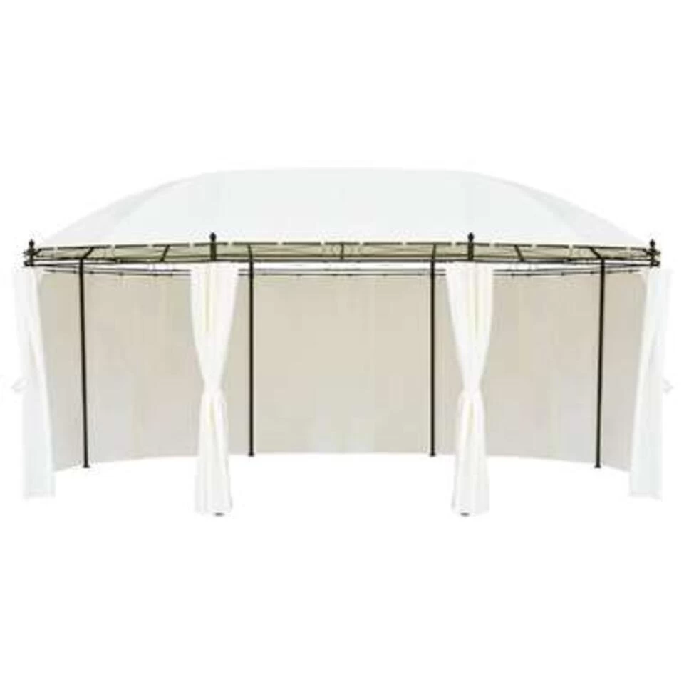 VidaXL Prieel 530x350x265 Cm Crèmewit 5 VidaXL Prieel 530x350x265 Cm Crèmewit - Afbeelding 3