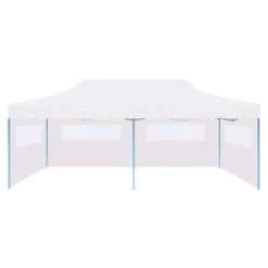VidaXL Partytent Pop-up Met Zijwanden 3x6 M Staal Wit -Buitenparasols Winkel 9598ac97c7634b2d8345980982ef2ff8