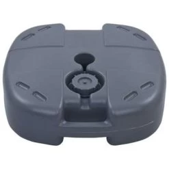 VidaXL Parasolvoet Draagbaar Gevuld Met Zand/water Grijs -Buitenparasols Winkel 985f38eb6eeb4597a0addf093b92afe1