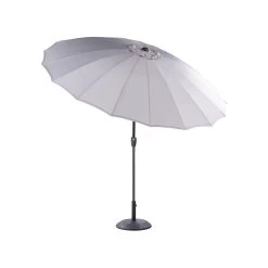 Beliani Marktscherm BAIA - Grijs Polyester -Buitenparasols Winkel 9a689f87395f405f8a3e10b73908c42f