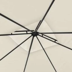 VidaXL Prieel Met Uitschuifbare Daken 180 G/m² 3x3x2,75 M Crème -Buitenparasols Winkel ac46c317396e45379fcde54909e078f0