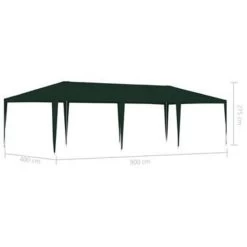 VidaXL Partytent Professioneel 90 G/m² 4x9 M Groen -Buitenparasols Winkel b9cbbfa77ca94fe6a14cb863387725b3