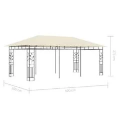 VidaXL Prieel Met Klamboe 6x3x2,73 M Crème 9 VidaXL Prieel Met Klamboe 6x3x2,73 M Crème -Buitenparasols Winkel c015fa2d77c143bf8021c3e432a4248c