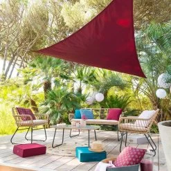 Hesperide Schaduwdoek Curacao - Driehoek - Bordeaux Rood - 3 X 3 M -Buitenparasols Winkel c64e05c5ec9346808c14bb1aec4e4268