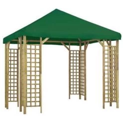 VidaXL Prieel 3x3 M Groen -Buitenparasols Winkel cd8eb012932343b78c806241ce97592e