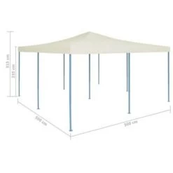 VidaXL Prieel Inklapbaar 5x5 M Crème -Buitenparasols Winkel cfa338851af943fbb260dbd0c1d8a0e5