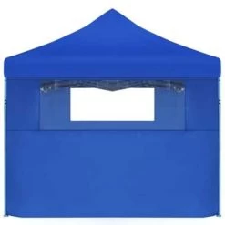 VidaXL Vouwtent Pop-up Met 5 Zijwanden 3x9 M Blauw -Buitenparasols Winkel d1abd955f21e48f6af98446dbf498a1f