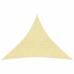 VidaXL Zonnescherm HDPE Driehoekig 5x5x5 M Beige -Buitenparasols Winkel df22b7f9276a40869703c55fc0bf6dc4