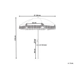 Beliani Marktscherm MONDELLO - Groen Polyester -Buitenparasols Winkel dff05a737fc0474db99faa4fe261b43f 3