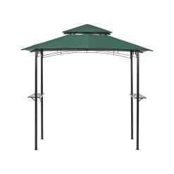 Beliani Tuinpaviljoen NARO - Groen Staal -Buitenparasols Winkel e54babfd395345c3a6ce524b5d06280e