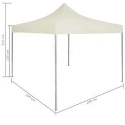 VidaXL Partytent Professioneel Inklapbaar 2x2 M Staal Crème 7 VidaXL Partytent Professioneel Inklapbaar 2x2 M Staal Crème -Buitenparasols Winkel e594eddbf69b44479fa9db7d70482abe