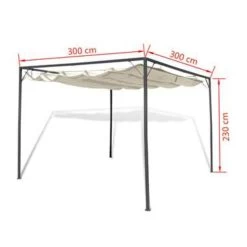 VidaXL Tuinpaviljoen Met Inschuifbaar Dak -Buitenparasols Winkel f427d8996a744e1e8c2fa1e17e800efa