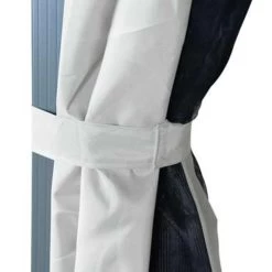 VidaXL Prieel Met Gordijn 300x300 Cm Aluminium Crème -Buitenparasols Winkel f9916f4ea29244f6bef81731f25eaa3f